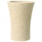 Round Toothbrush Holder Made From Stone in Natural Sand Finish